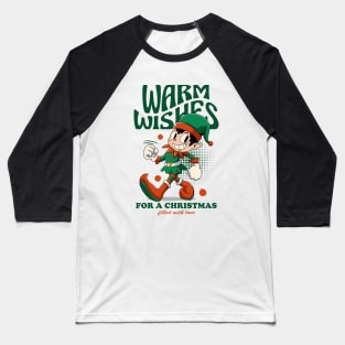 Warm Wishes Christmas Baseball T-Shirt